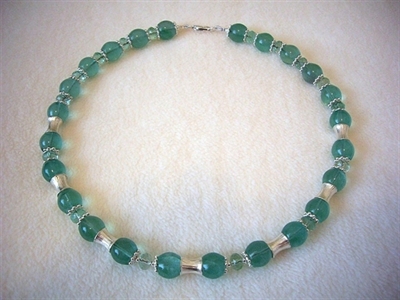 Picture of Green Fluorite and 925 Silver Components