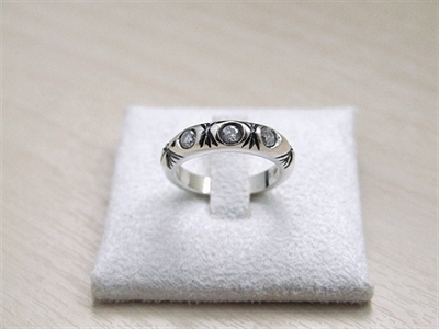 Picture of Art Clay Silver & Cubic Zirconia Ring.