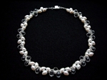 Picture of Fresh Water Pearls, Clear Quartz and 925 Silver Components