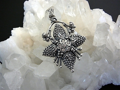 Picture of Art Clay Silver & Cubic Zirconia Pendant.